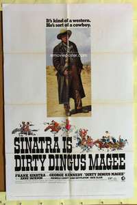 a213 DIRTY DINGUS MAGEE one-sheet movie poster '70 cowboy Frank Sinatra!