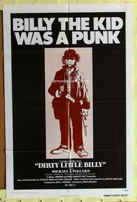 a218 DIRTY LITTLE BILLY one-sheet movie poster '72 Michael J. Pollard