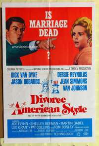 a225 DIVORCE AMERICAN STYLE one-sheet movie poster '67 Dick Van Dyke