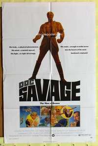 a227 DOC SAVAGE one-sheet movie poster '75 The Man of Bronze, George Pal