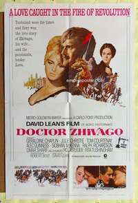 a229 DOCTOR ZHIVAGO one-sheet movie poster R74 David Lean English epic!