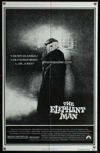 a259 ELEPHANT MAN one-sheet movie poster '80 Anthony Hopkins, David Lynch