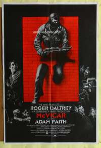 a006 McVICAR English one-sheet movie poster '81 Roger Daltrey, cool image!