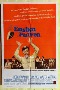 a266 ENSIGN PULVER one-sheet movie poster '64 Robert Walker, Burl Ives