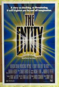 a268 ENTITY one-sheet movie poster '83 Barbara Hershey, shocking!