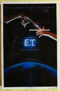 a276 ET one-sheet movie poster '82 Steven Spielberg, Drew Barrymore