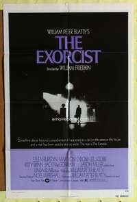 a288 EXORCIST one-sheet movie poster '74 William Friedkin, Max Von Sydow