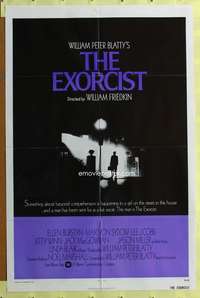 a289 EXORCIST int'l one-sheet movie poster '74 William Friedkin, Von Sydow