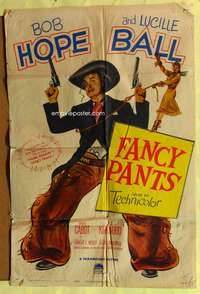 a307 FANCY PANTS one-sheet movie poster '50 Bob Hope, Lucille Ball