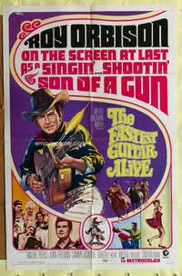 a313 FASTEST GUITAR ALIVE one-sheet movie poster '67 Roy Orbison!