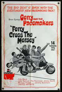 a317 FERRY CROSS THE MERSEY one-sheet movie poster '65 rock 'n' roll!