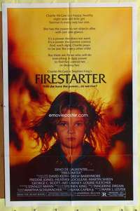 a321 FIRESTARTER one-sheet movie poster '84 very young Drew Barrymore!