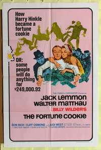 a354 FORTUNE COOKIE style B one-sheet movie poster '66 Lemmon,Matthau,Wilder