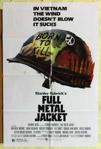 a364 FULL METAL JACKET one-sheet movie poster '87 Stanley Kubrick, Vietnam