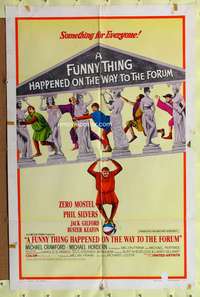 a366 FUNNY THING HAPPENED ON THE WAY TO THE FORUM style A one-sheet movie poster '66