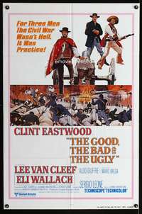 a400 GOOD, THE BAD & THE UGLY int'l one-sheet movie poster R80 Clint Eastwood