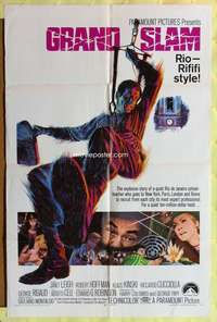 a408 GRAND SLAM one-sheet movie poster '68 Janet Leigh, Edward G Robinson