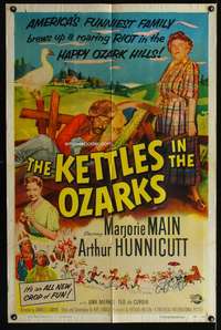a510 KETTLES IN THE OZARKS one-sheet movie poster '56 Marjorie Main as Ma!