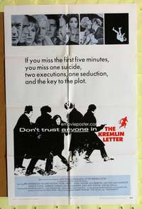 a523 KREMLIN LETTER int'l one-sheet movie poster '70 John Huston, Bibi Andersson