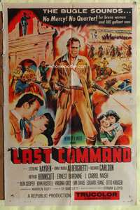 a538 LAST COMMAND one-sheet movie poster '55 Sterling Hayden at Alamo!