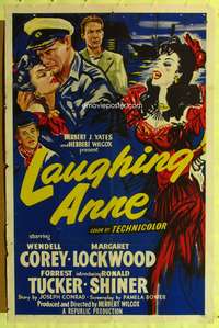 a546 LAUGHING ANNE one-sheet movie poster '54 Wendell Corey, Lockwood