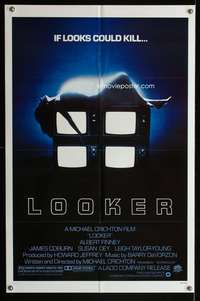 a567 LOOKER one-sheet movie poster '81 Michael Crichton, plastic surgery!