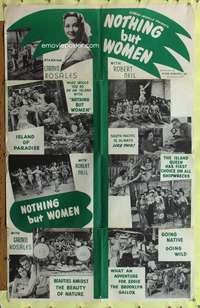 a681 NOTHING BUT WOMEN one-sheet movie poster c50s Carmen Rosales