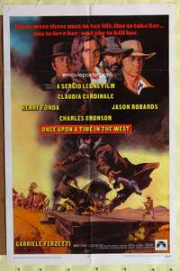 a690 ONCE UPON A TIME IN THE WEST one-sheet movie poster '68 Sergio Leone