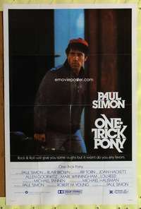 a694 ONE TRICK PONY one-sheet movie poster '80 Paul Simon, rock & roll!