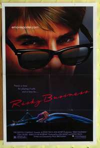 a742 RISKY BUSINESS one-sheet movie poster '83 Tom Cruise, De Mornay
