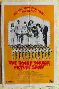 a748 ROCKY HORROR PICTURE SHOW style B one-sheet movie poster '75 Tim Curry