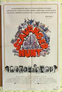 a761 SCAVENGER HUNT one-sheet movie poster '79 Roddy McDowall, Crothers