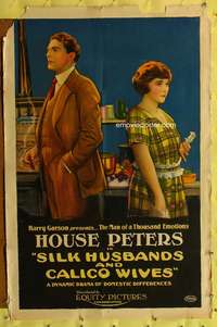 a780 SILK HUSBANDS & CALICO WIVES one-sheet movie poster '20 House Peters
