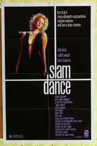 a785 SLAMDANCE one-sheet movie poster '87 sleazy sexy Virginia Madsen!