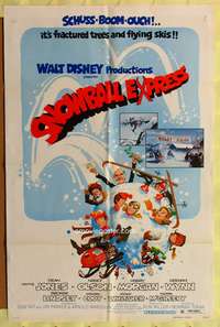 a792 SNOWBALL EXPRESS one-sheet movie poster '72 Disney, Dean Jones