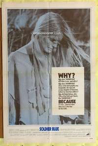 a793 SOLDIER BLUE int'l one-sheet movie poster '70 Candice Bergen portrait!