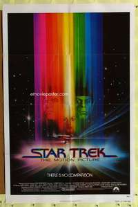 a807 STAR TREK advance one-sheet movie poster '79 Shatner, Bob Peak art!