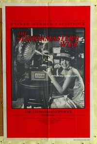 a812 STATIONMASTER'S WIFE one-sheet movie poster '82 Rainer Fassbinder