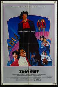 a997 ZOOT SUIT one-sheet movie poster '81 Edward James Olmos, Gomez art!