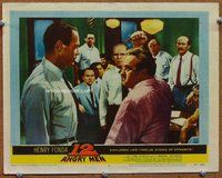 b182 12 ANGRY MEN movie lobby card #8 '57 absolute best scene!