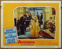 b212 ANASTASIA movie lobby card #4 '56 Ingrid Bergman in fancy dress!