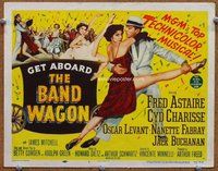 b018 BAND WAGON title movie lobby card '53 Astaire, sexy Cyd Charisse!