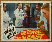 b251 BETRAYAL FROM THE EAST movie lobby card '44 Lee Tracy, Kelly