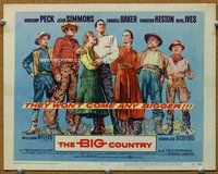 b019 BIG COUNTRY title movie lobby card '58 William Wyler western classic!