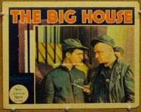 b256 BIG HOUSE movie lobby card '30 Chester Morris, Wallace Beery c/u