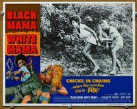 b260 BLACK MAMA WHITE MAMA movie lobby card #6 '72 Pam Grier escaping!