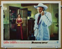 b269 BLOWING WILD movie lobby card #2 '53 Gary Cooper, Ruth Roman