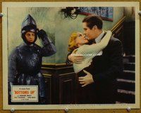 b283 BOTTOMS UP movie lobby card '34 John Boles kisses Pat Paterson!