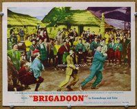 b291 BRIGADOON movie lobby card #8 '54 Gene Kelly, Van Johnson