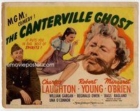 b031 CANTERVILLE GHOST title movie lobby card '44 Charles Laughton, Young
